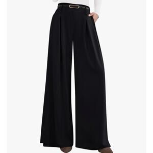PRETTYGARDEN Womens Spring Wide Leg Trousers 2026 High Elastic Waist Loose XXL